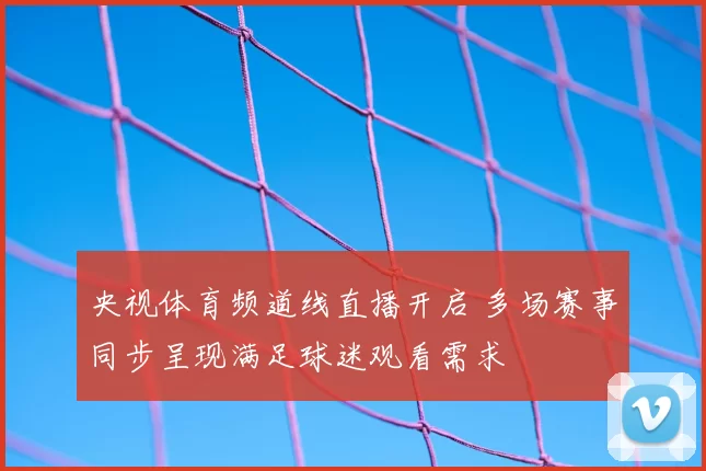央视体育频道线直播开启 多场赛事同步呈现满足球迷观看需求