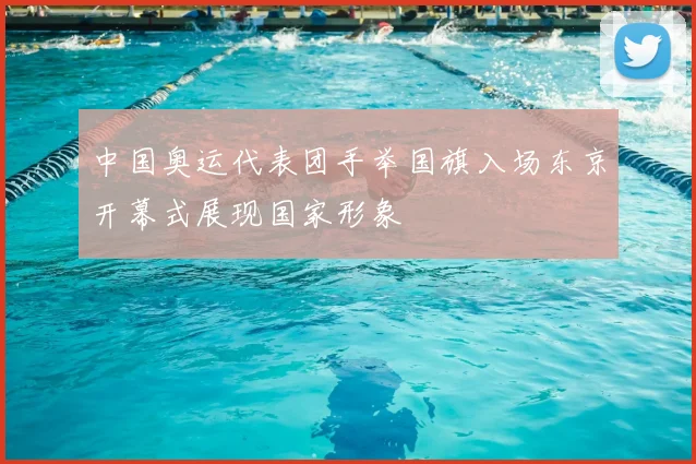 中国奥运代表团手举国旗入场东京开幕式展现国家形象